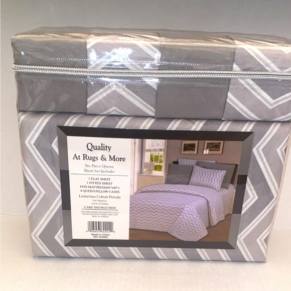Bed Sheets‎ Rugs & More COLLECTION 1800
Series 6 PIECE SHEET SET Queen Size - Picture 1 of 3